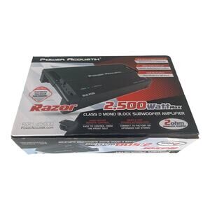 Power Acoustik RZR1-2500D class D mono block subwoofer Amplifier